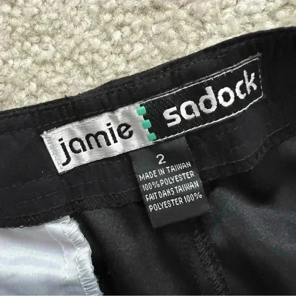 Jamie Sadock Women’s High Rise Black Polyester Black Shorts 8.5” Inseam Size 2 - Picture 15 of 16